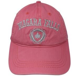 Niagara Falls Strapback Baseball Cap Pink One Size Adjustable Canada Caps
